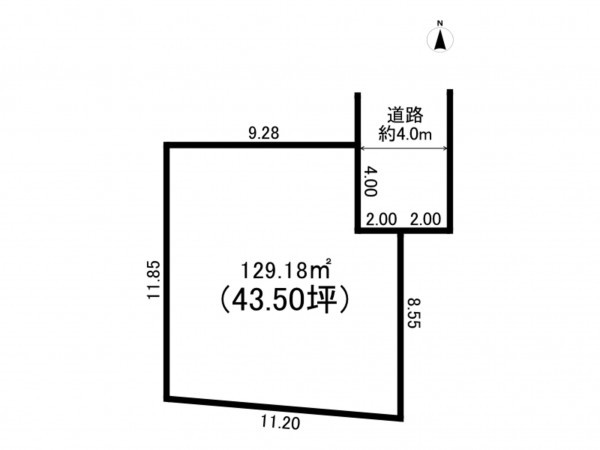 練馬区南大泉、土地の間取り画像です