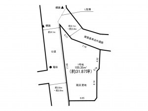 練馬区向山、土地の間取り画像です