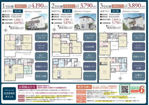 練馬区西大泉、土地の建築プラン例画像です