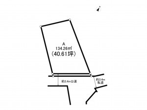 練馬区桜台、土地の間取り画像です