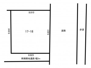 板橋区双葉町、土地の間取り画像です