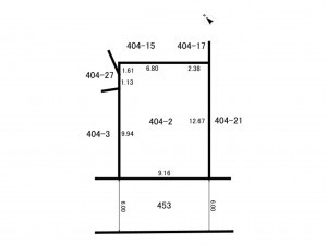 板橋区三園、土地の間取り画像です