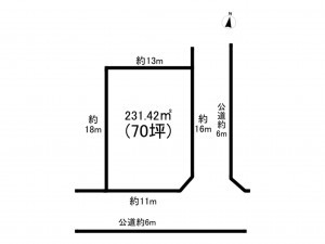板橋区高島平、土地の間取り画像です