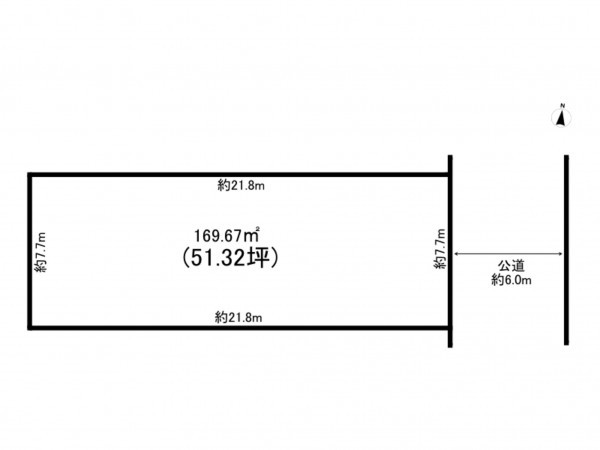 北区西が丘、土地の間取り画像です