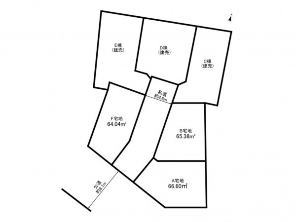 板橋区中台、土地の間取り画像です