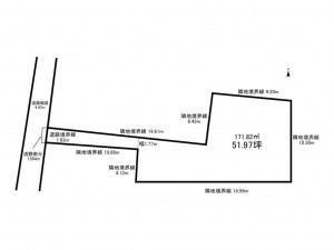 板橋区清水町、土地の間取り画像です