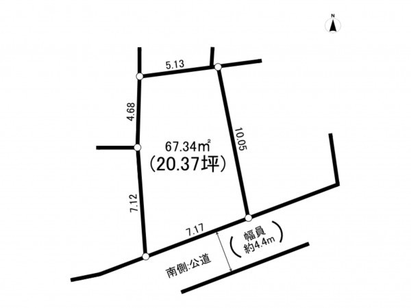 新宿区南元町、土地の間取り画像です