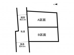 北区滝野川、土地の間取り画像です