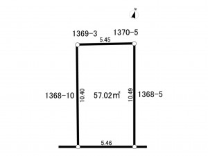 練馬区石神井台、土地の間取り画像です