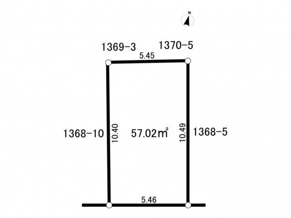 練馬区石神井台、土地の間取り画像です