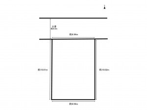 板橋区赤塚、土地の間取り画像です