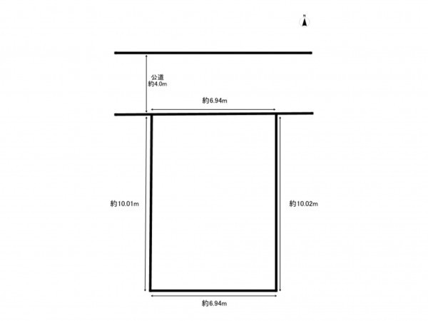 板橋区赤塚、土地の間取り画像です