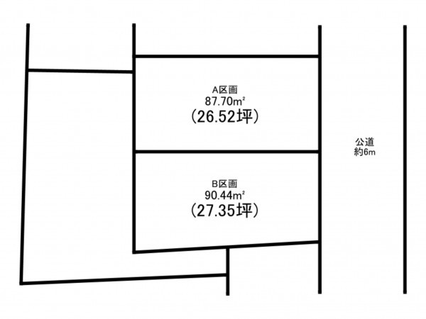 新宿区西落合、土地の間取り画像です