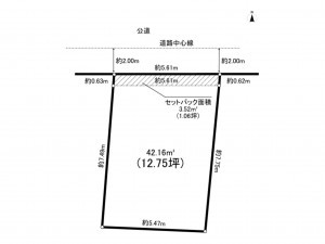 練馬区春日町、土地の間取り画像です