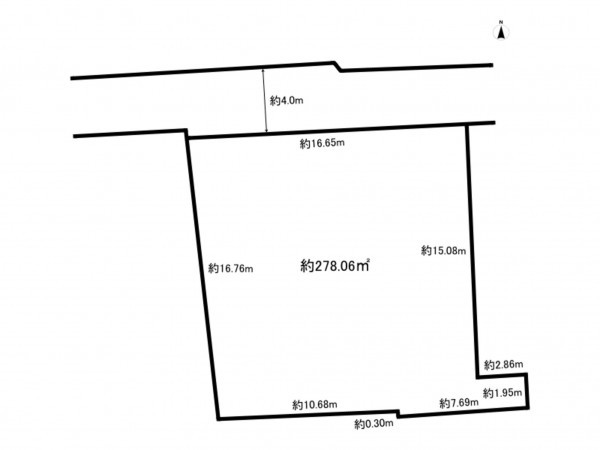 豊島区高松、土地の間取り画像です