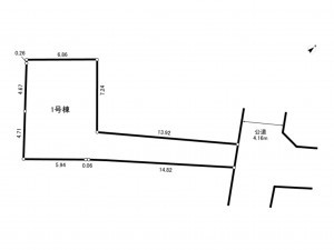 豊島区上池袋、土地の間取り画像です
