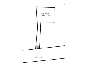 板橋区西台、土地の間取り画像です