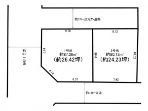 板橋区赤塚新町、土地の間取り画像です