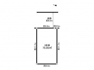 練馬区東大泉、土地の間取り画像です