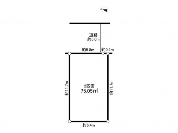 練馬区東大泉、土地の間取り画像です