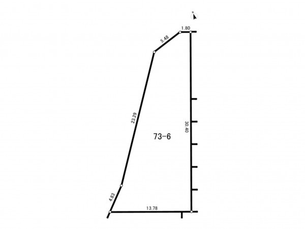 中野区弥生町、土地の間取り画像です