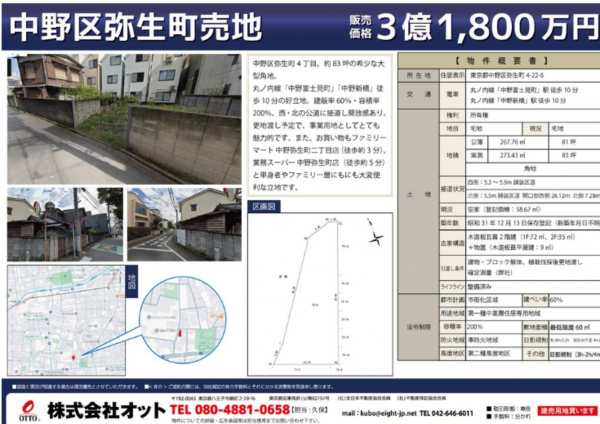 中野区弥生町、土地のその他画像です