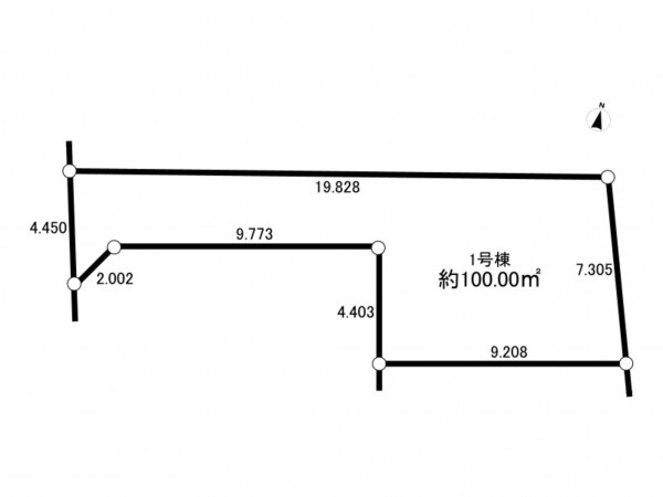 練馬区石神井台、土地の間取り画像です