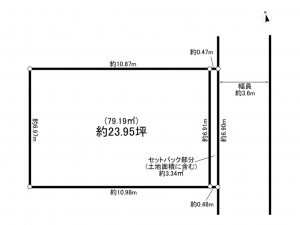 中野区中野、土地の間取り画像です