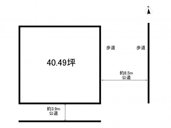 練馬区中村南、土地の間取り画像です