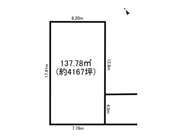 練馬区北町、土地の間取り画像です