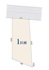 板橋区志村、土地の間取り画像です