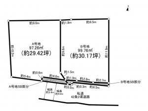 豊島区雑司が谷、土地の間取り画像です