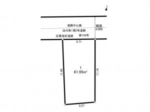 練馬区桜台、土地の間取り画像です