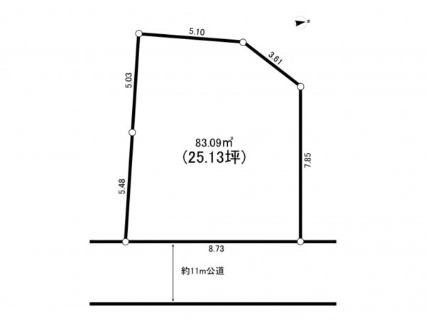 板橋区前野町、土地の間取り画像です