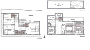 新宿区西落合、土地の建築プラン例画像です