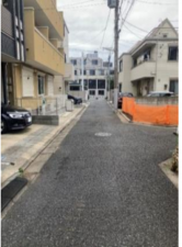 練馬区豊玉北、土地の前面道路を含む現地写真画像です