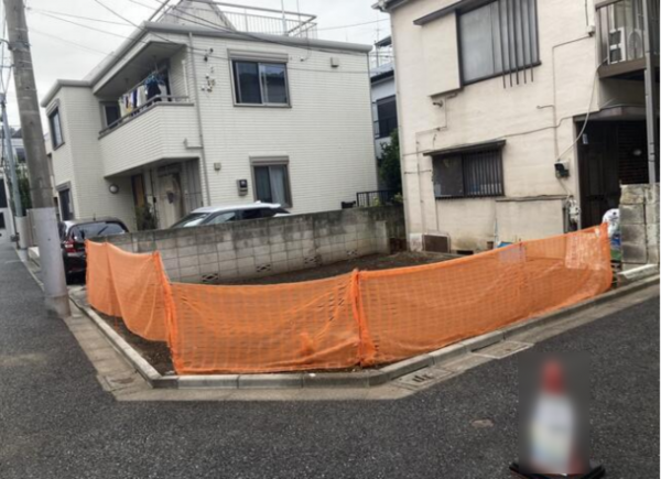 練馬区豊玉北、土地の前面道路を含む現地写真画像です