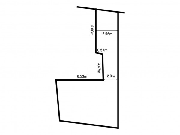 豊島区南長崎、土地の間取り画像です