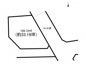練馬区大泉学園町、土地の間取り画像です