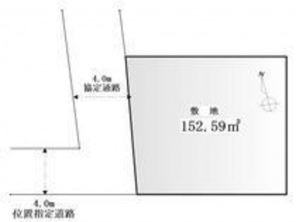 練馬区土支田、土地の間取り画像です