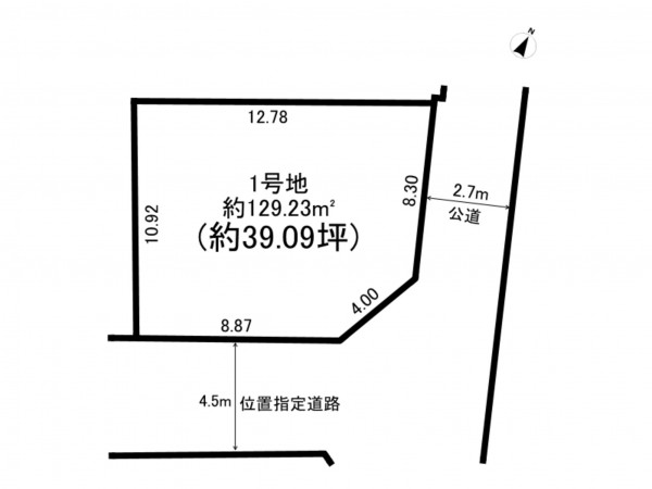 練馬区西大泉町、土地の間取り画像です