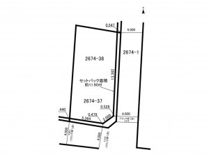 練馬区大泉学園町、土地の間取り画像です