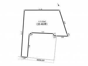 豊島区駒込、土地の間取り画像です
