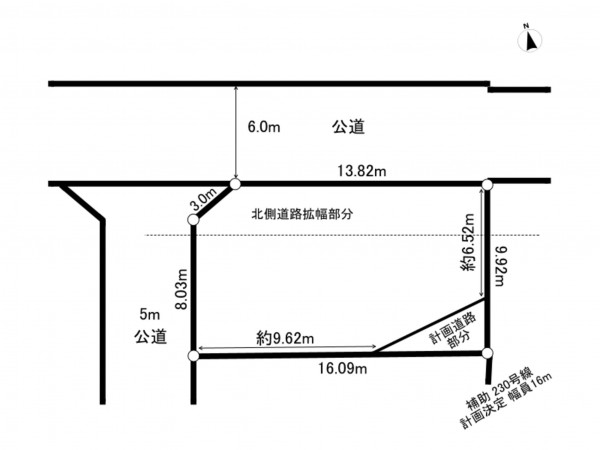 練馬区大泉学園町、土地の間取り画像です