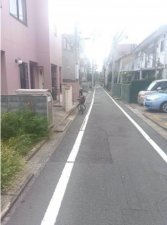 豊島区西池袋、土地の前面道路を含む現地写真画像です