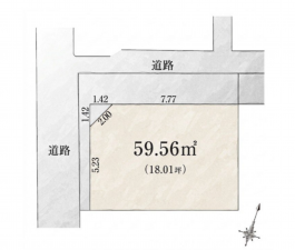 北区中十条、土地の間取り画像です