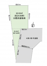 新宿区南元町、土地の間取り画像です