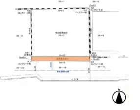 板橋区大谷口北町、土地の間取り画像です