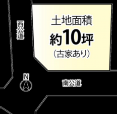 板橋区赤塚、土地の間取り画像です