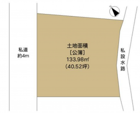 練馬区桜台、土地の間取り画像です